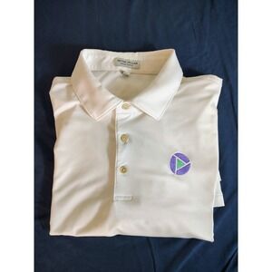 Men's Peter Millar Summer Comfort White Solid Performance XL Logo